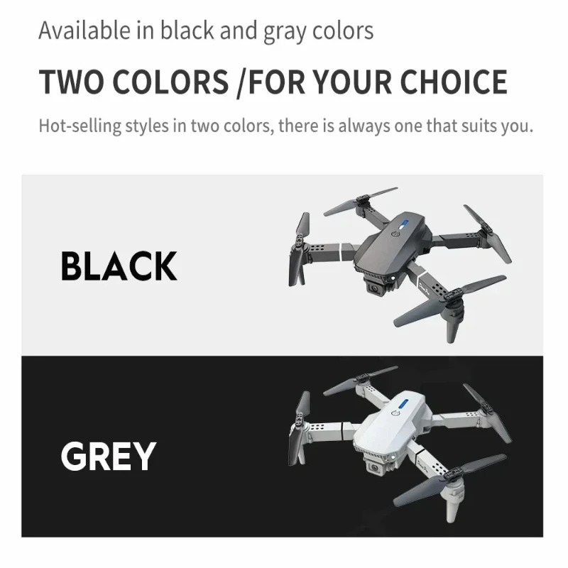 طائرة بدون طيار صغيرة E88 بكام - مراجعة Drone Kit Tricopter وسعره
